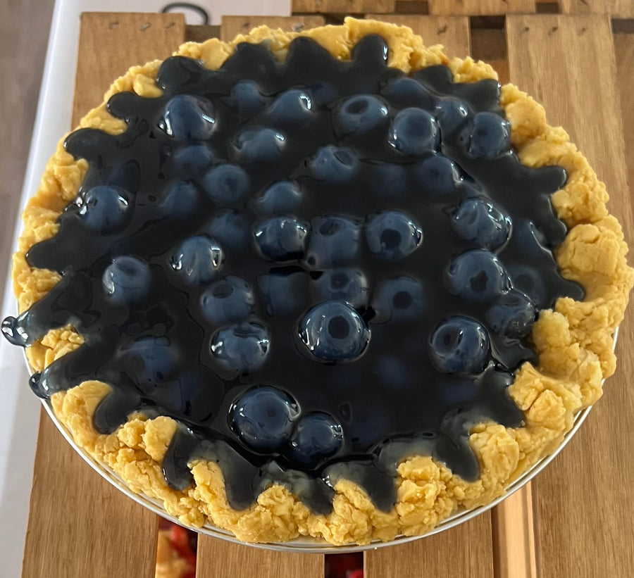 Vela de pastel de arándanos - 25 cm