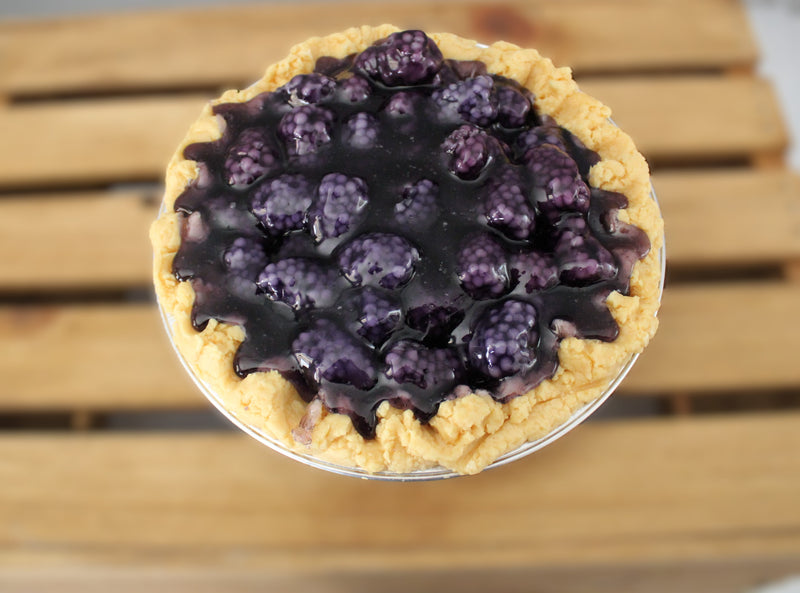 Vela de pastel de vainilla y frambuesa negra - 23 cm