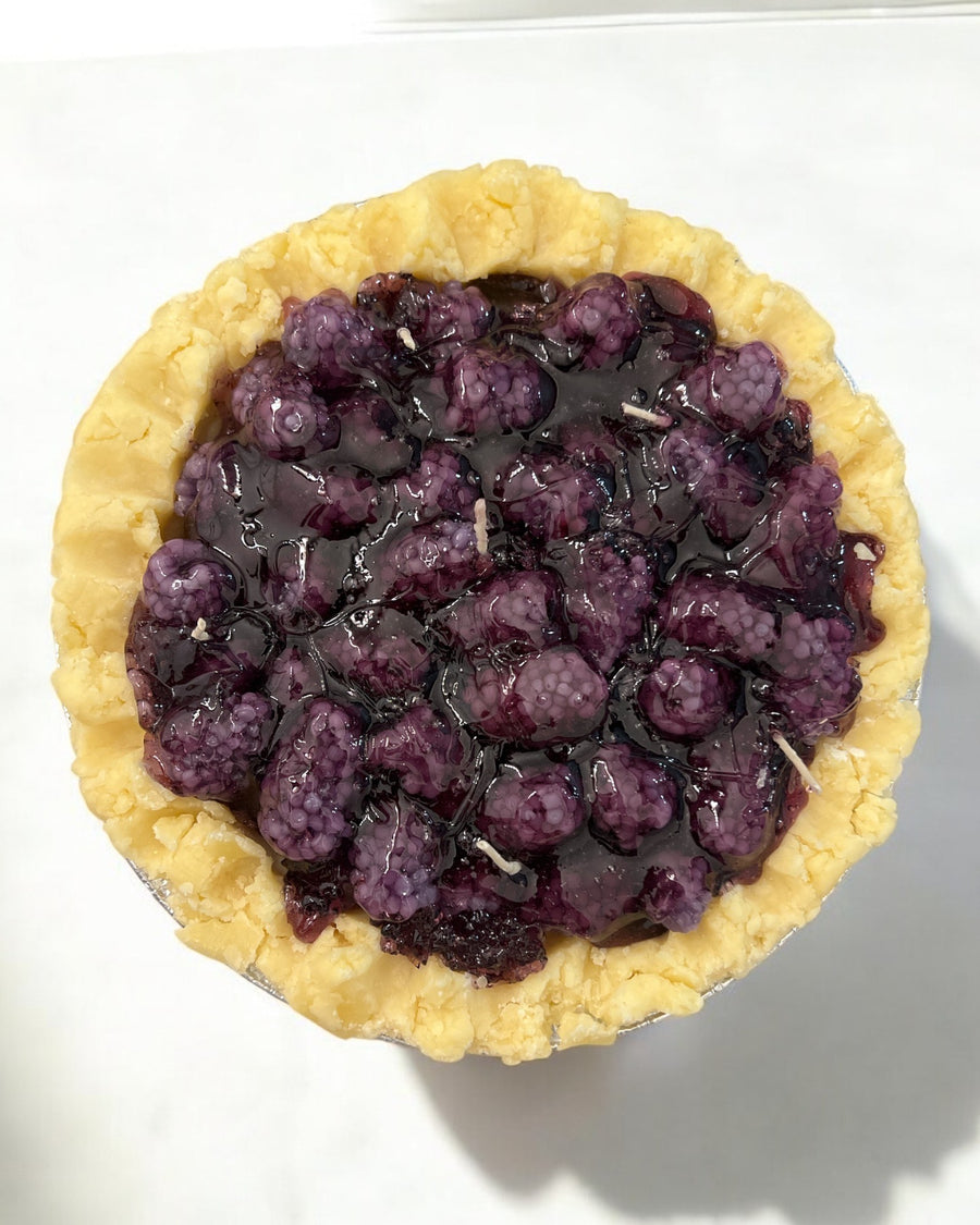 Vela de pastel de vainilla y frambuesa negra - 23 cm