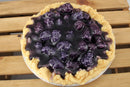 Vela de pastel de vainilla y frambuesa negra - 23 cm