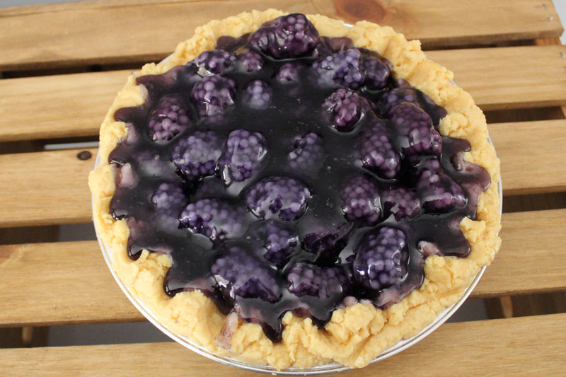 Vela de pastel de vainilla y frambuesa negra - 23 cm